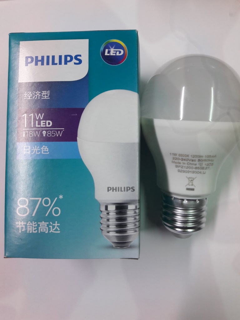 PHILIPS 11W E27 6500K LED BULB DAY LIGHT
