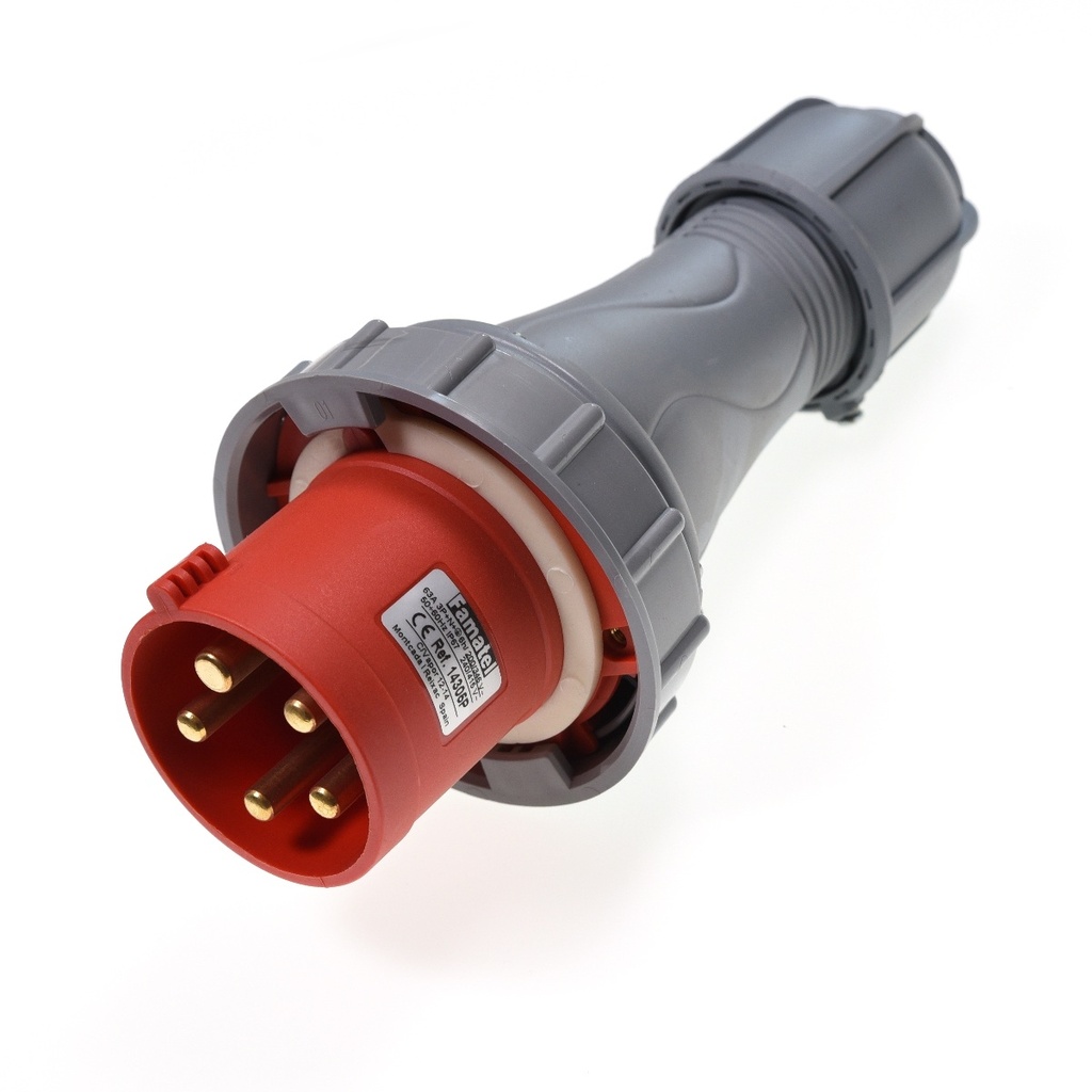 Mobile Industrial Plug IP67 400V 63A 3P+E+N (14305 FAMATEL BRAND)