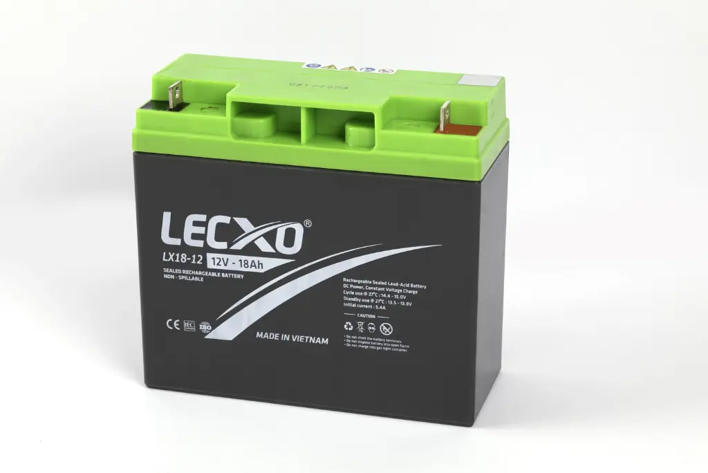 LECXO Sealed Rechargeable Battery - 12V 18AH (L-7.14", W-3.01", H-6.59")