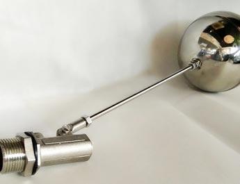 SS316 float valve Size: 2"- (Ball size: 250mm, Body length: 120mm, Stem length: 600mm)