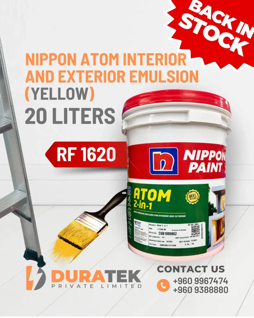 NIPPON ATOM INTERIOR AND EXTERIOR EMULSION N1134 (20L) - YELLOW
