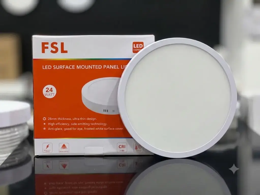 FSL LED SURFACE PANEL LIGHT 24W ROUND WH FSP3032R (300M)