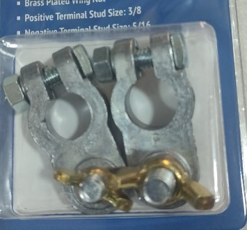 GALVANIZED BUTTERFLY BATTERY TERMINAL SET