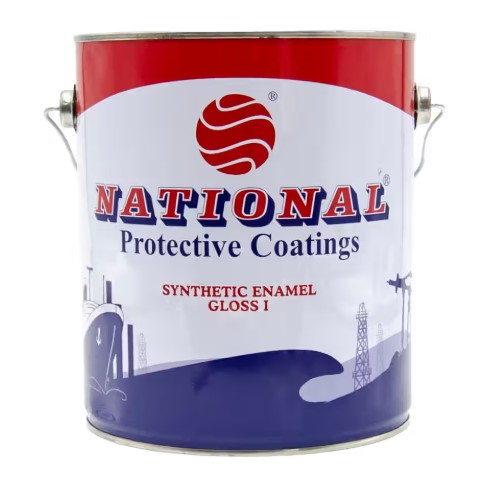 NATIONAL PAINT ENAMEL GLOSS 3.6LTR - 800 WHITE (1BOX = 4NOS)