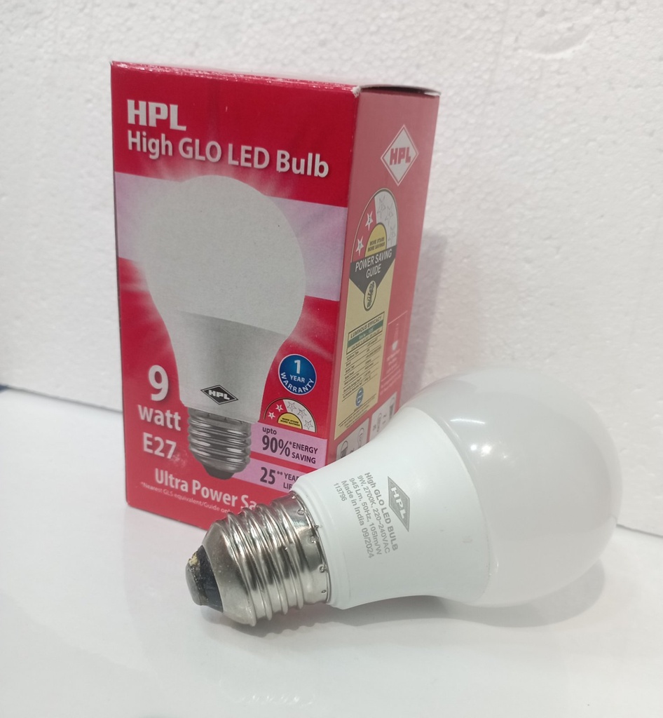 HPL LED BULB 9W 2700K E27 (WARM WHITE)