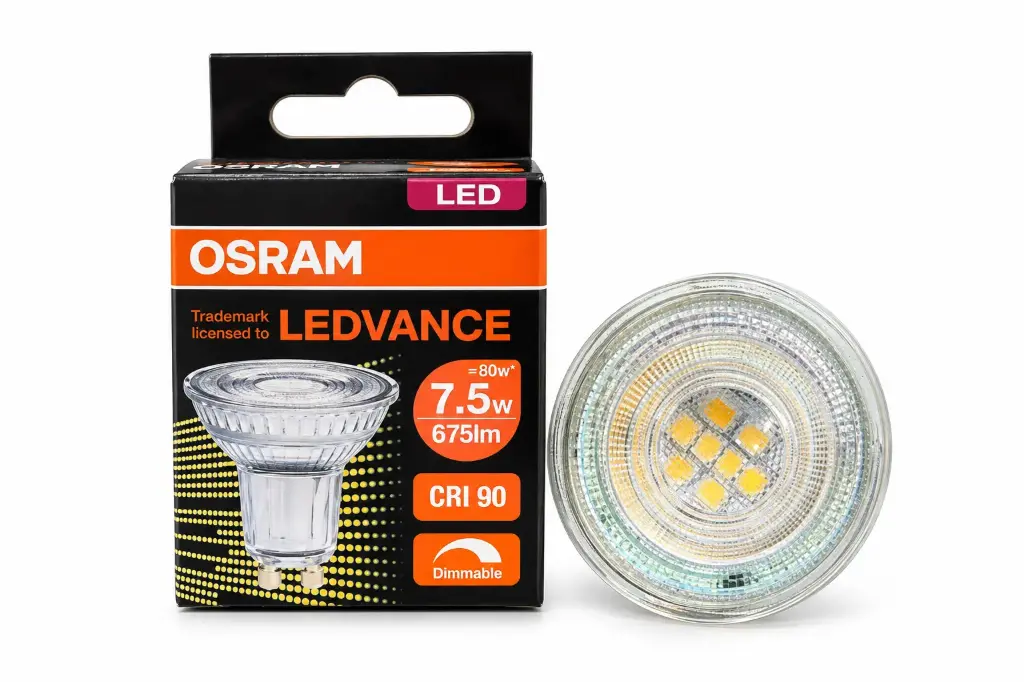 OSRAM PFM LDP 7.5W 930 GU10 DIM 675LM