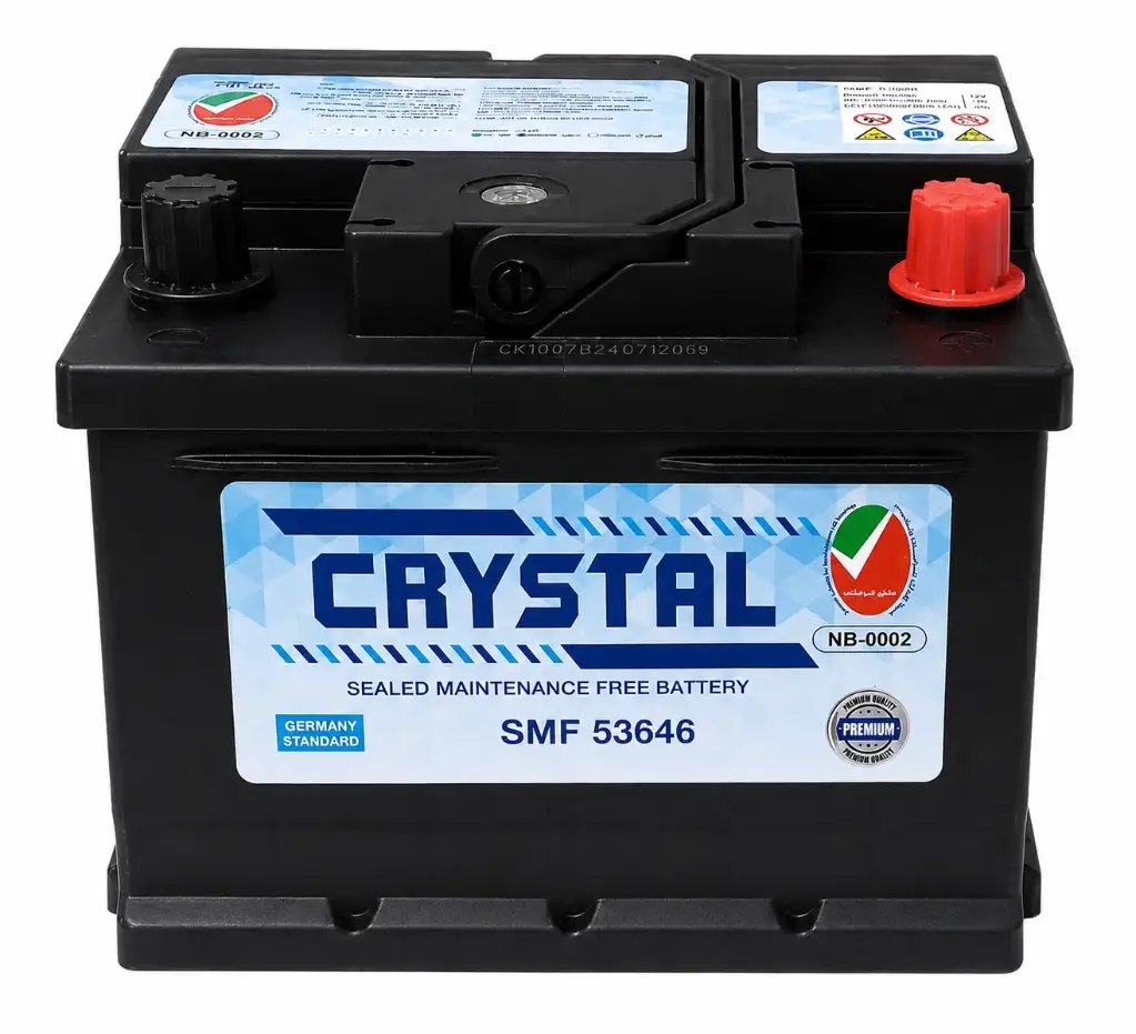 CRYSTAL MF BATTERY 12V (DIN 36AH) CMF53646 (L-8”, W-6.9", H-6")