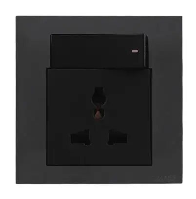 ORANGE AKOYA BLACK 13A MULTI SOCKET OUTLET (134-1092)