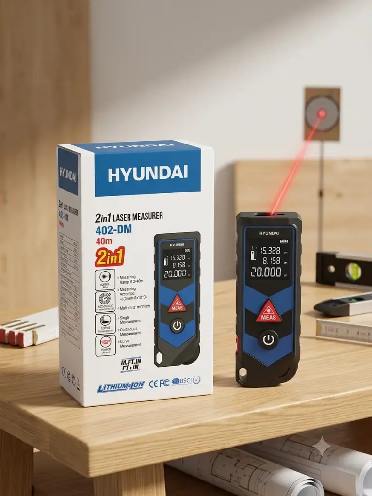 LAZER MEASURING TAPE-HYUNDAI 