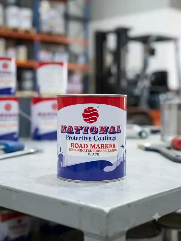 NATIONAL ROAD MARKING PAINT 1LTR - BLACK