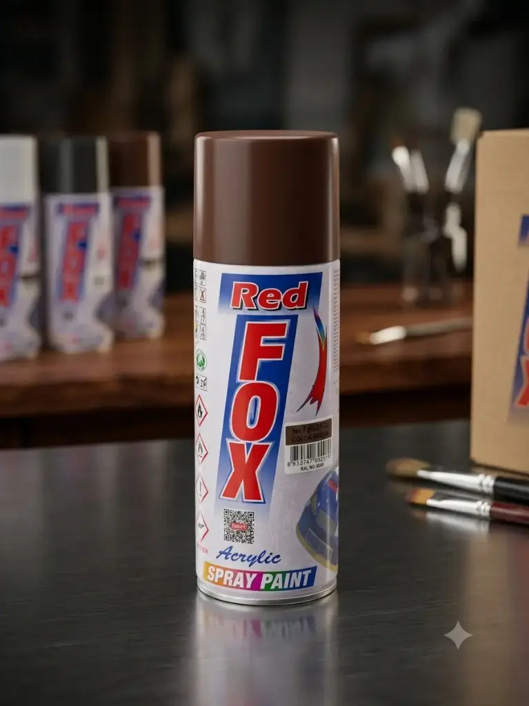 SPRAY PAINT COCOA BROWN NO.7 (REDFOX) (1BOX = 12CAN) 