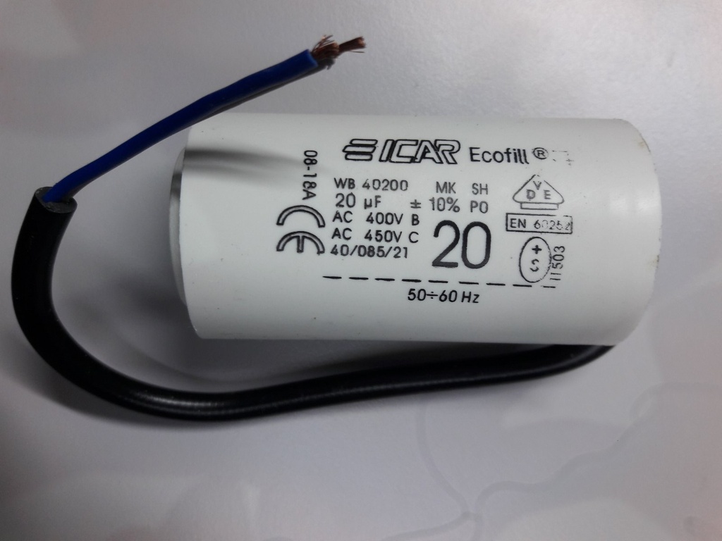 CAPACITOR 20UF - WIRE TYPE
