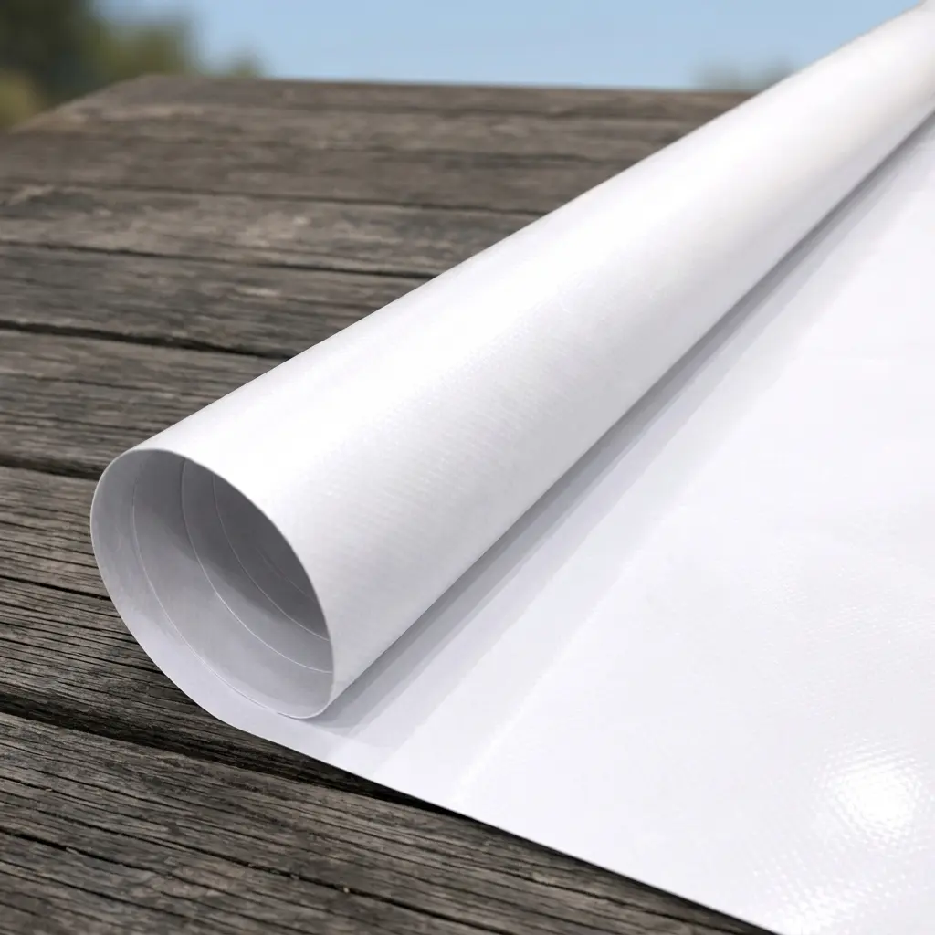 PVC CANVAS WHITE ML8/8 6FT x 50MTR