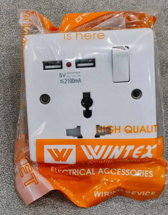 WINTEX 13A MULTI SOCKET SWITCH WITH VZ0321 2USB