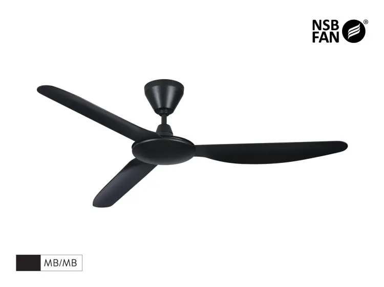 NSB CEILING FAN MATT BLACK – VEERA 60" WITH REMOTE CONTROL 3B