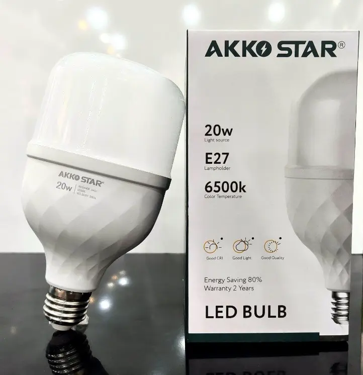 Akko Star AK54408 Led Bulb E27 20W 6500K (DAY LIGHT)