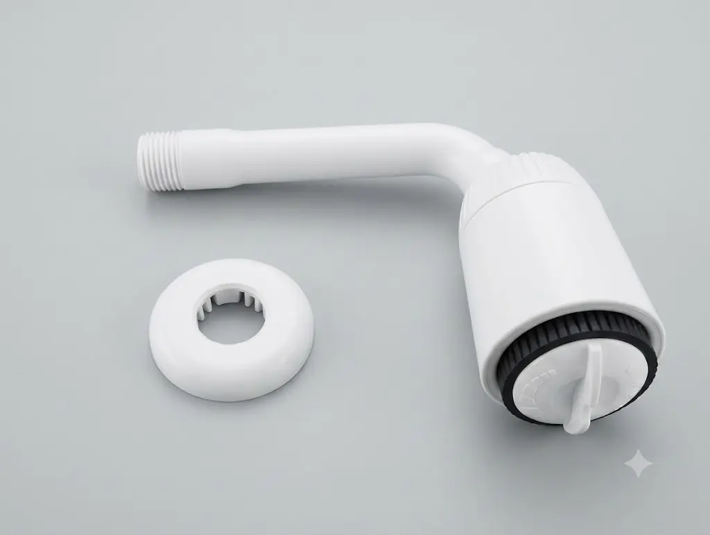 WTC HEAD SHOWER ARM + ROSE 5" 1CTN X 50PCS