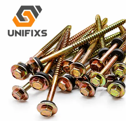 UNIFIXS - TYPE-17 YZP WOOD SCREW 3" #12 (1X10X100pcs)