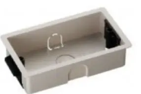 [1062] Flush wall Mount 2-Gang Box (118 × 74 × 40 mm)