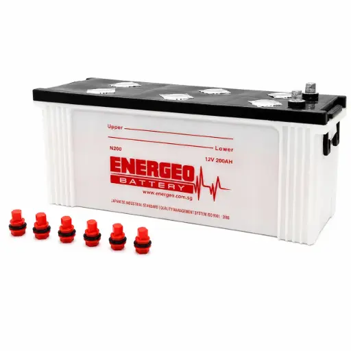 [1013] ENERGEO BATTERY-DRY CHARGE 12V 200AH N200 (Conventional) (L-20.31", W-10.74", H-8.50")
