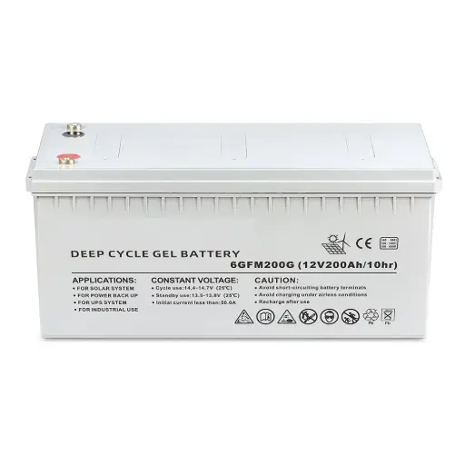 [1235] ENERGEO DEEP CYCLE GEL BATTERY 12V 200AH - MF-6GFM200G (L-20.55", W-9.41", H-8.50")