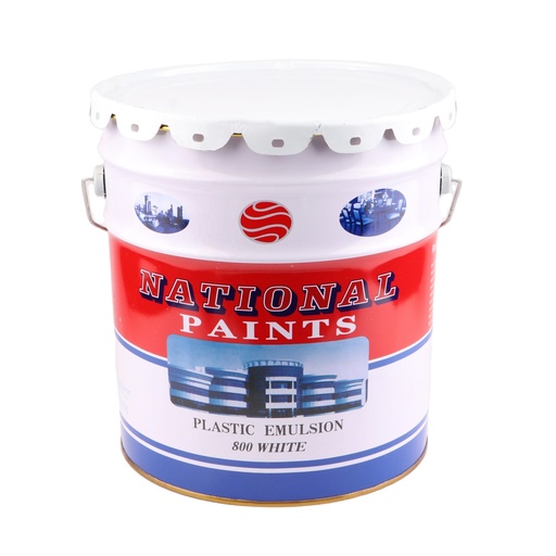 [1245] NATIONAL PAINT EMULSION 18LTR - 800 WHITE