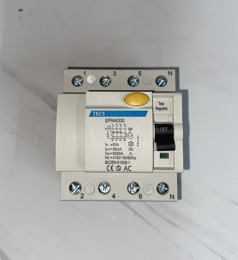 [1246] TERASAKI RCCB 4P 63A 30MA (TE-EPR4063030AC)
