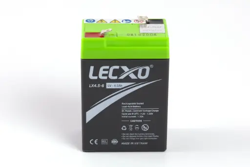 [1254] LECXO Sealed Rechargeable Battery - 6V 4.5AH (L-2.76", W-1.85", H-4.17")