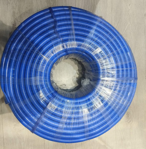 [1271] BLUE RUBBER HOSE WITH YELLOW STRIPE - KING RHINO - 5/8" x 100m