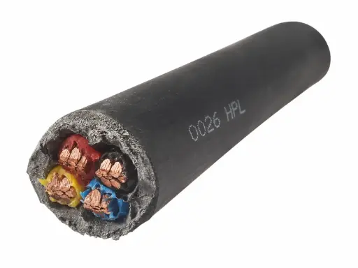 [1287] ROUND CABLE BLACK 16SQMM 4 CORE CU/PVC/PVC (HPL)-Unarmoured
