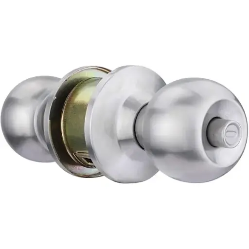 [1306] CAPTAIN LOCK CYLINDRICAL KNOB LOCK SS ET 60MM- WITH KEY