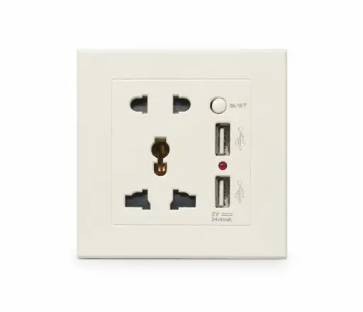 [1314] 5 Pin Universal Switch Socket With 2 USB (Marc Lichte)