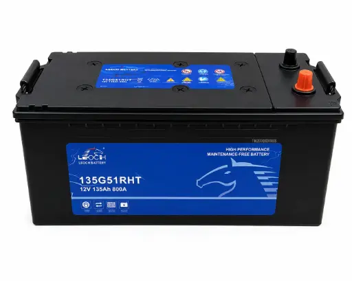 [1318] LEOCH HIGH TEMPERATURE BATTERY 12V 135AH (135G51RHT) (L-20.1", W-8.74", H-8.54")