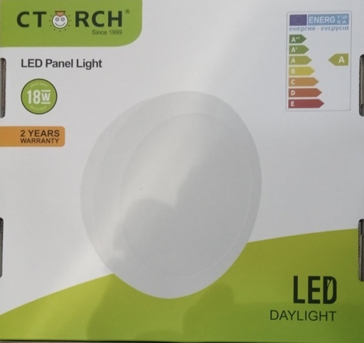 [1334] CTORCH Led Surface Panel Light 18W Round - Daylight