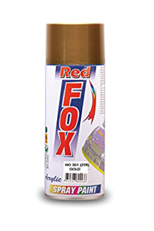 [1368] SPRAY PAINT GOLD NO.351 (REDFOX) (1BOX = 12CAN)