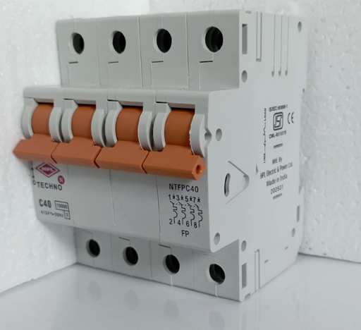[1389] HPL TECHNO MCB 4P C 40A (NTFPC40)