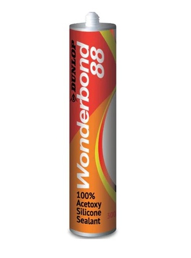 [1400] DUNLOP WDP SILICONE WONDERBOND 88 ACETIC CLEAR 300G