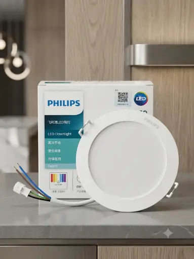[1429] PHILIPS LED Down Light DN200B G2Ø105mm Cutoff 85-95mm 6W- WW