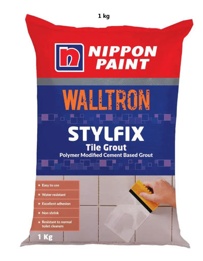 [1455] NIPPON STYLFIX TILE GROUT - WHITE (1KG)