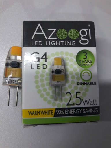 [1104] AZOOGI4-3 (G4-GE LED 2.5W 2700K- DIMMABLE)