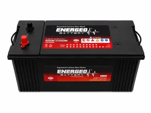 [1012] ENERGEO MF BATTERY 12V 200AH N200 210H52MF  (CCA:1100amp) (L-19.80", W-10.27", H-8.54") (WITH STANDARD TERMINAL)