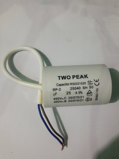 [1031] CAPACITOR 25UF - WIRE TYPE