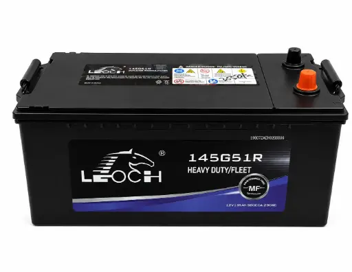[1544] LEOCH HEAVY DUTY FLOODED BATTERY 12V 150AH (145G51R) (L-20.1", W-8.74", H-8.54")