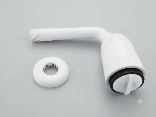 [1581] WTC HEAD SHOWER ARM + ROSE 5" 1CTN X 50PCS