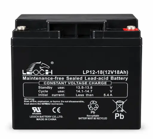 [1601] LEOCH LP BATTERY 12V 18AH (LP12-18) (L-8.15", W-3.01", H-6.59")