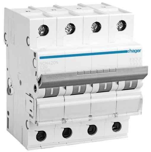 [1143] HAGER MCB 4P 6KA C 63A (MU463A)